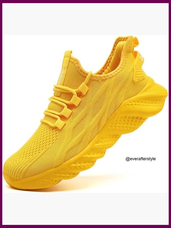 Men\'s Athletic Shoes Lightweight Breathable Mesh Fabric Non-Slip Walking Running